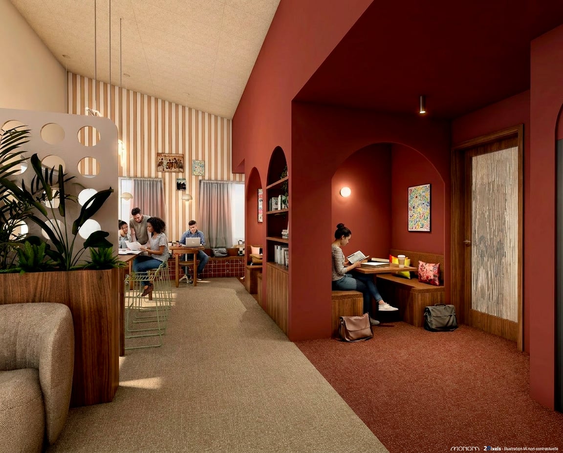 Coworking — résidence LIV Campus