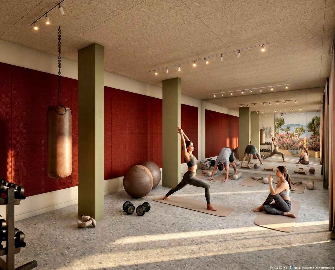 Salle de sport — résidence LIV Campus