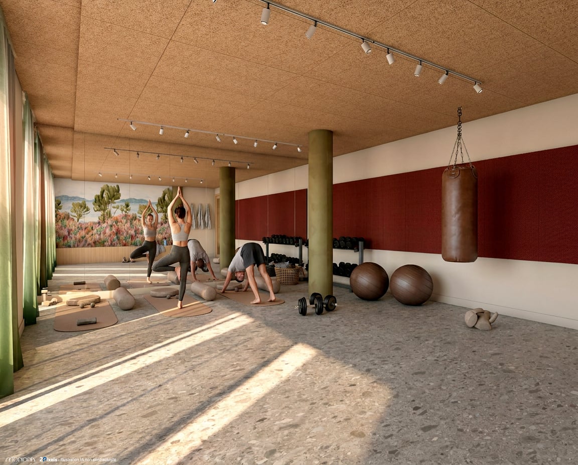 Salle de sport — résidence LIV Parc