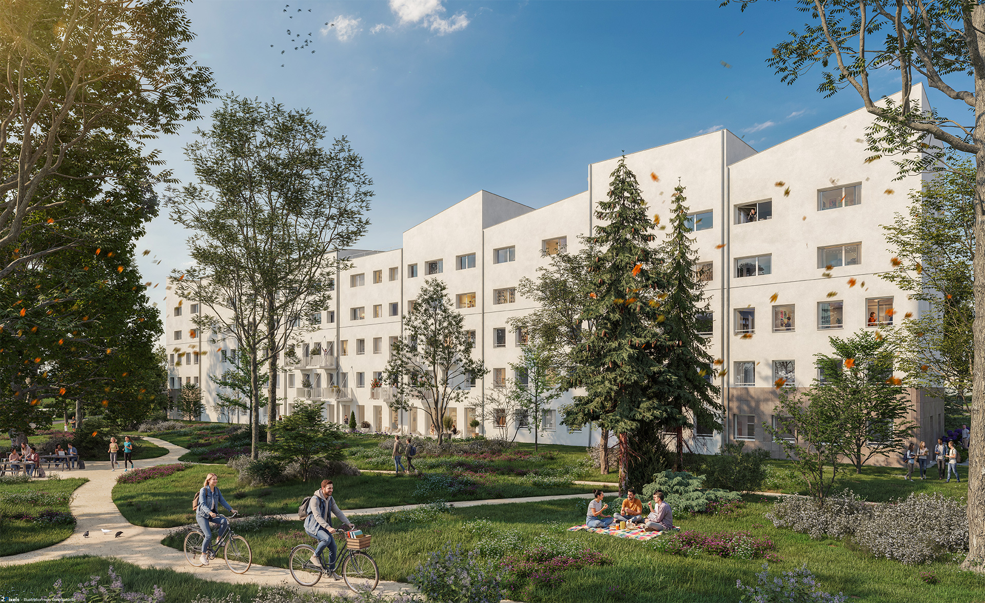Vue extérieure de la résidence LIV Parc à Rennes nord